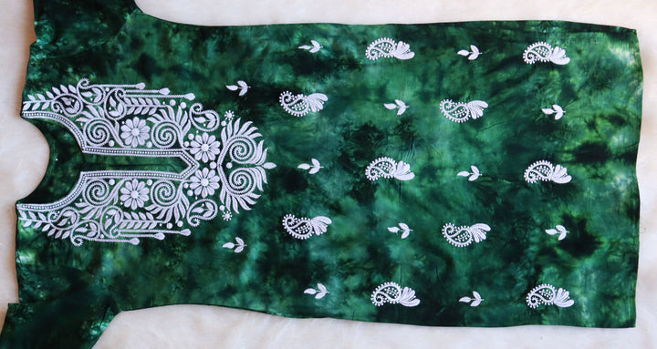 Inaara Emerald Green Long Rayon kurta