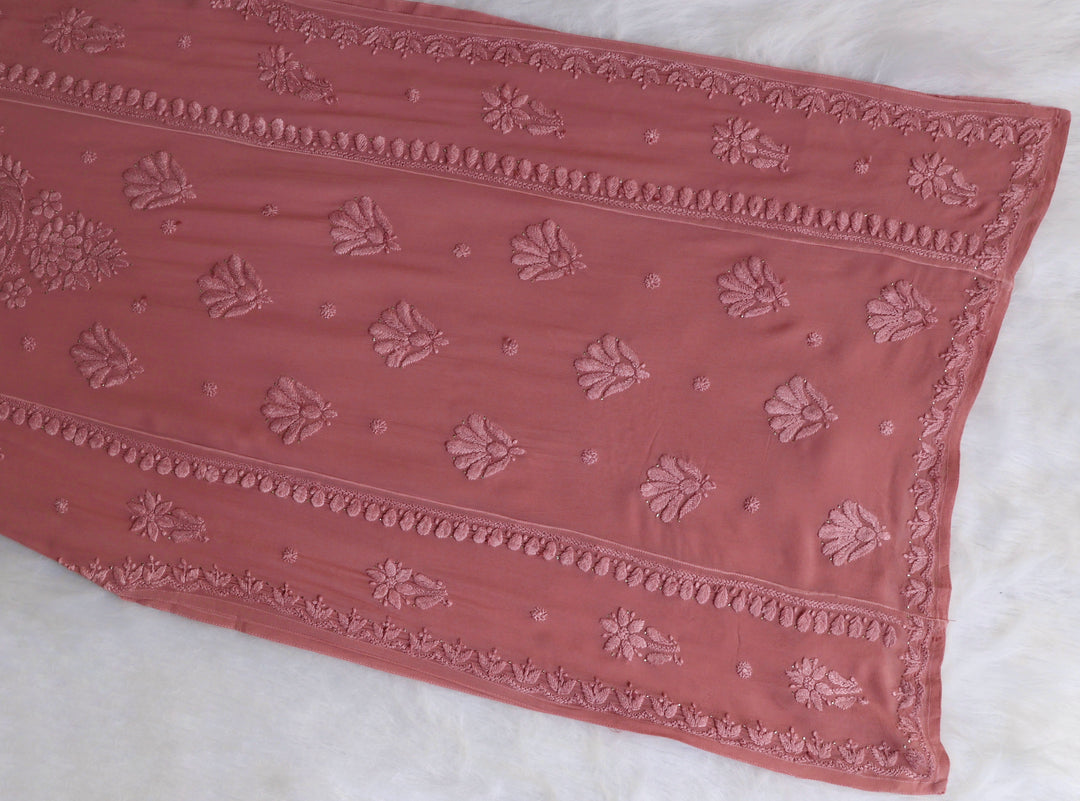 Heer Rose Brown Viscose Georgette Kurta