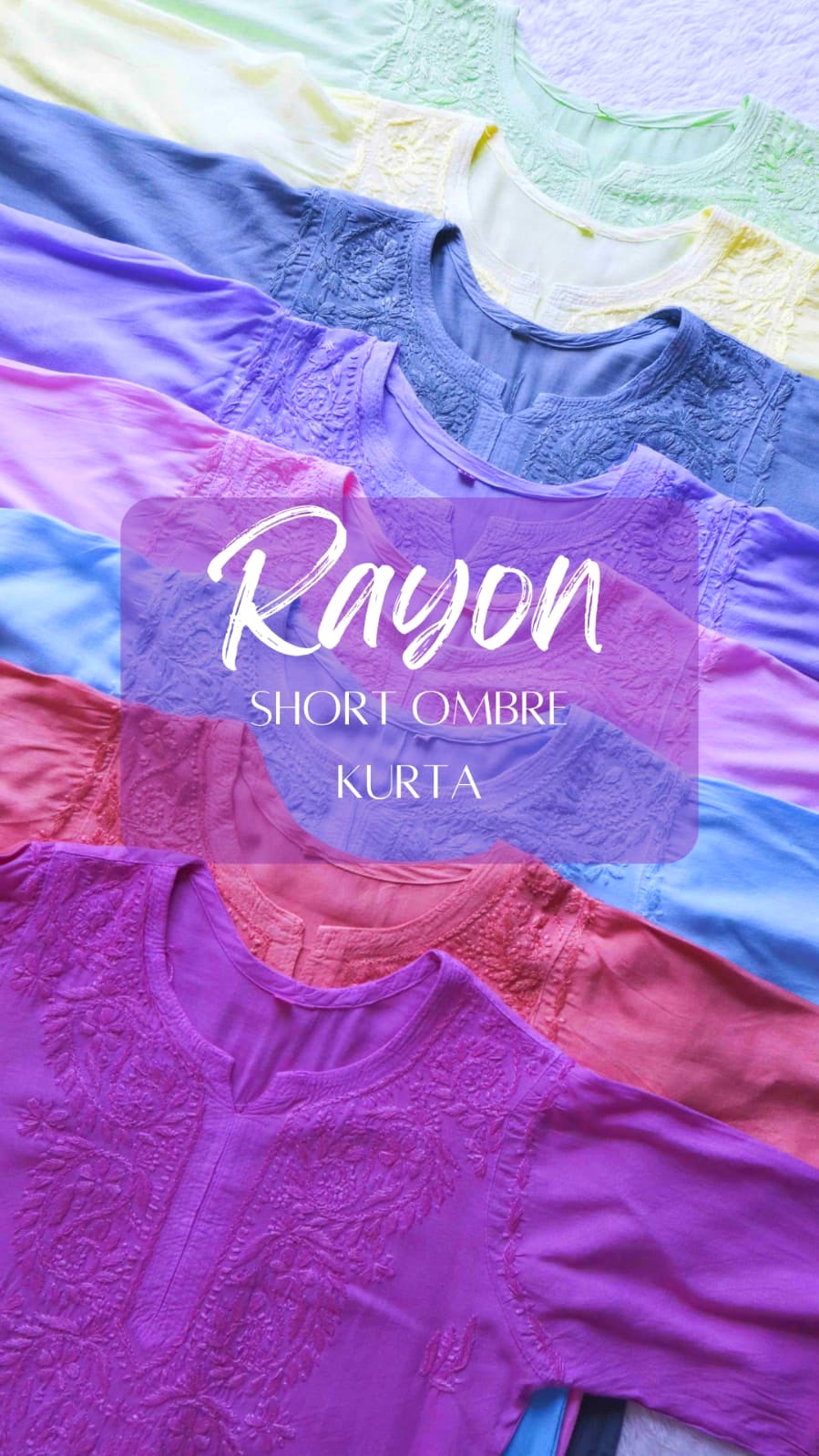Short Rayon Ombré
