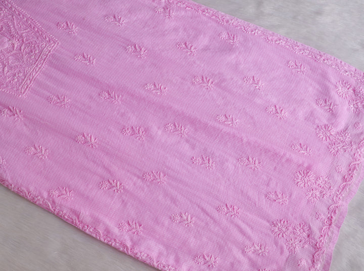 Renisa Baby Pink Soft Kota Kurta