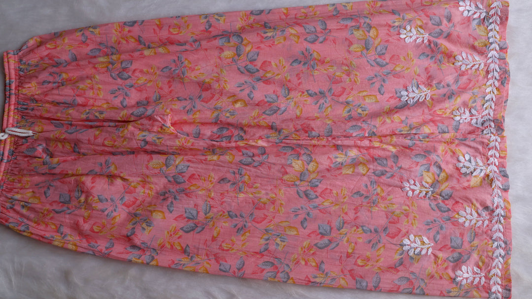 Iris Peach Pure Mulmul set