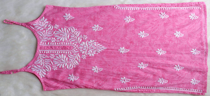 Mirha Mulmul Pink Strappy kurta