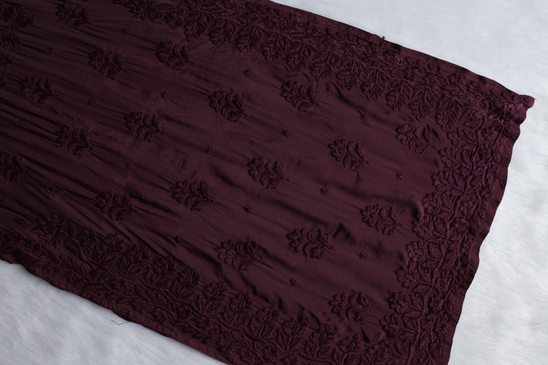 MehrNaaz Smoky Purple Pure Muslin Kurta