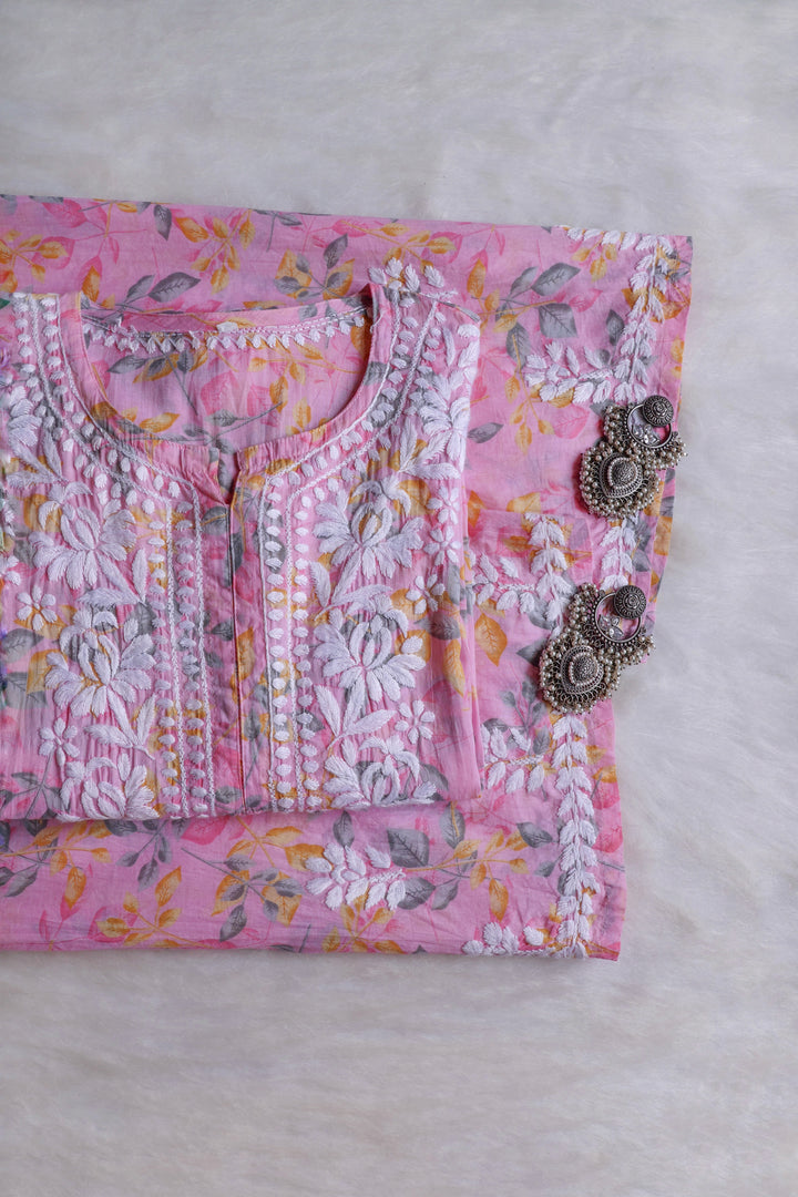 Iris Baby Pink Pure Mulmul set