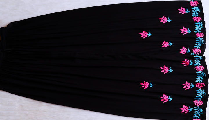 Gulaab Black, Blue & Pink Rayon Kurta Set