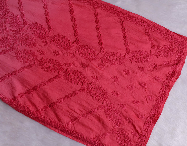 Jannat Rose Pink Pure Chanderi set