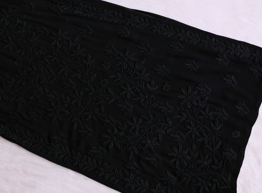 Waliya Black Viscose Georgette Kurta