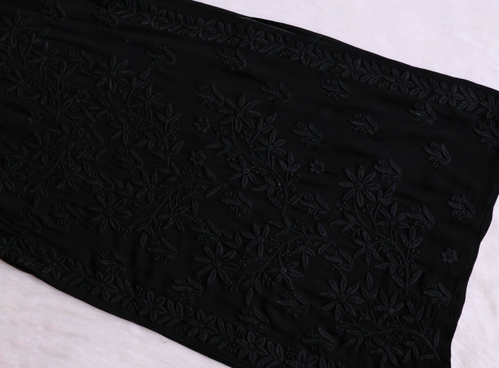 Waliya Black Viscose Georgette Kurta