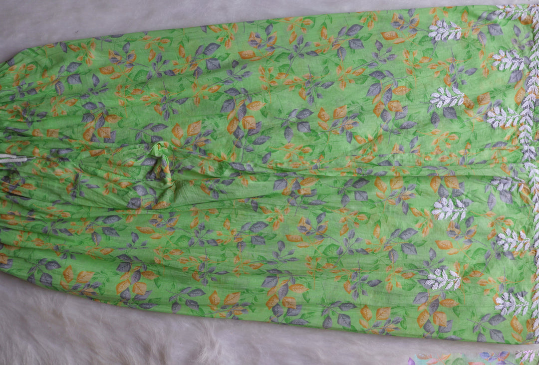 Iris Green Pure Mulmul set