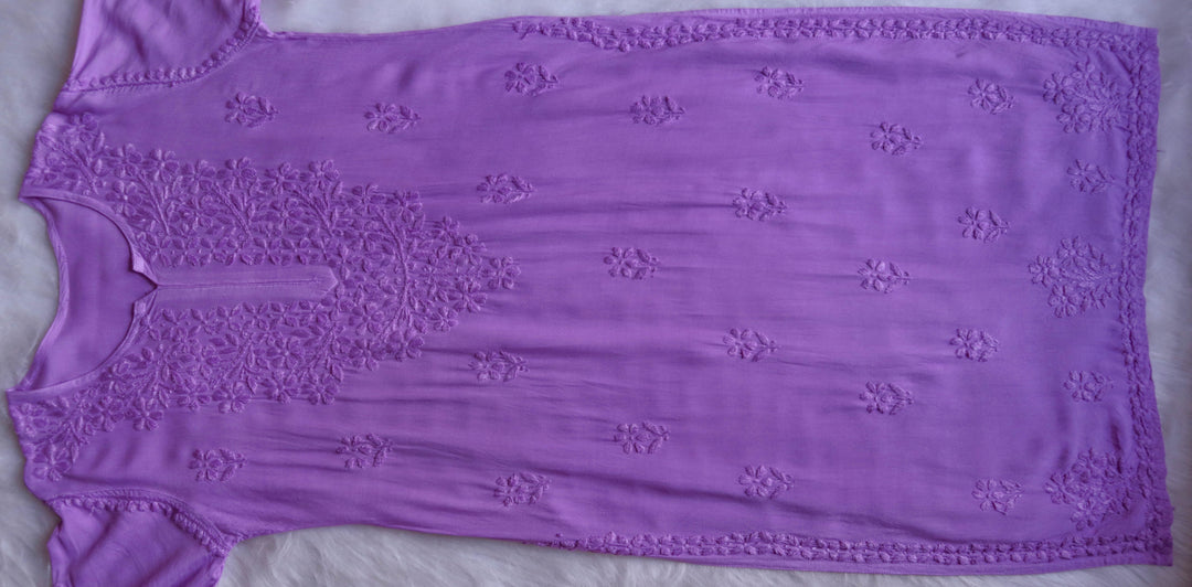 Azel Lavender 2 piece Rayon set
