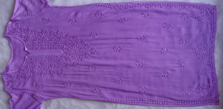 Azel Lavender 2 piece Rayon set