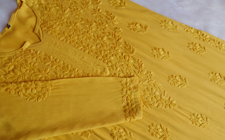 Iqra Mustard Yellow 2 piece Rayon set