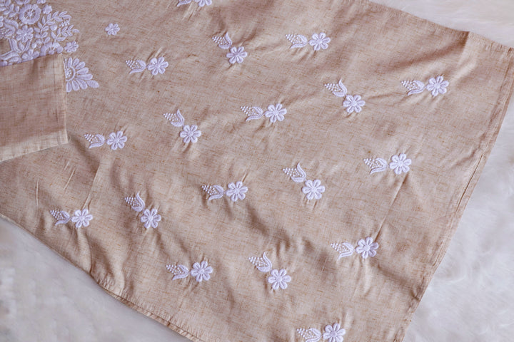 Taraa Cream Cotton Kurta