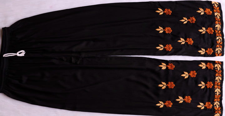 Gulbahaar Black, Caramel & Beige Rayon Kurta Set