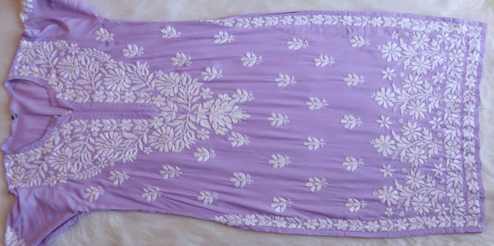 Ferisha Lavender Long Modal Kurta