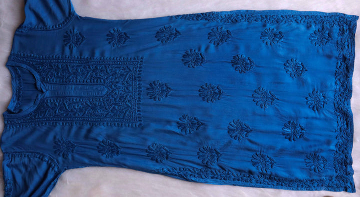 Duaa Royal Blue Modal Kurta Pant set