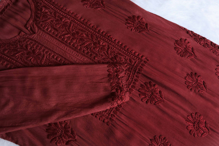 Duaa Chocolate Brown Modal Kurta Pant set