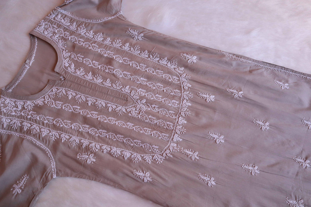 Maira Grey Cotton Kurta