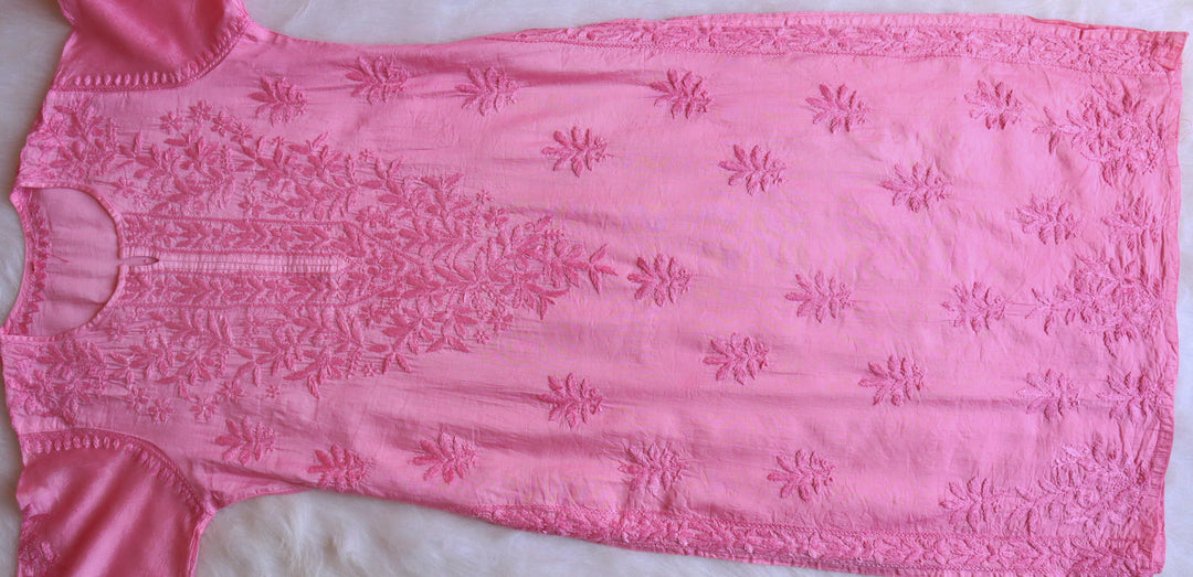 Hoor Baby Pink Chanderi Kurta