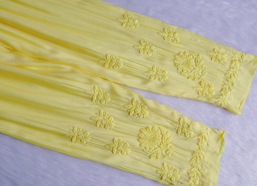 Hoor Pastel Yellow 10D Pure Muslin Kurta Set
