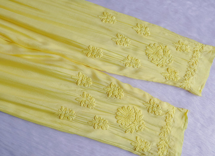 Hoor Pastel Yellow 10D Pure Muslin Kurta Set