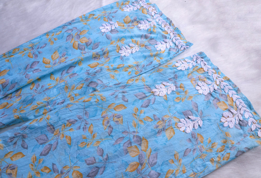 Iris Sky Blue Pure Mulmul set