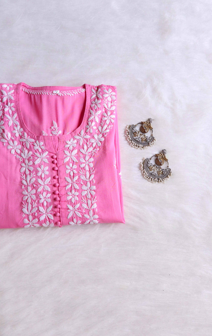 Amaara Baby Pink Cotton Kurta