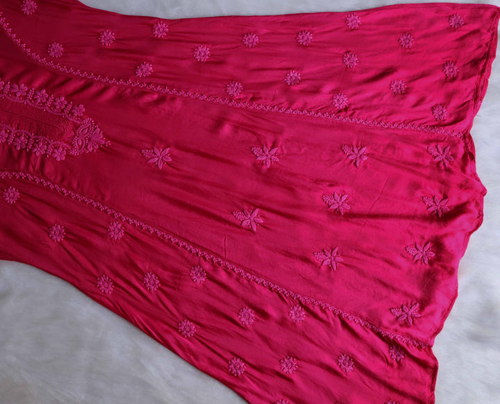 Mehr Deep Pink Modal Silk Dress