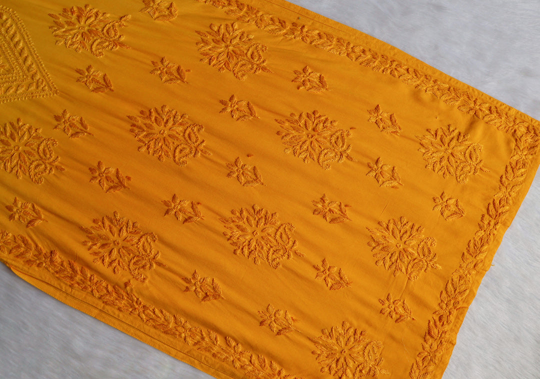 Nagma Mango Yellow 2 piece Rayon set