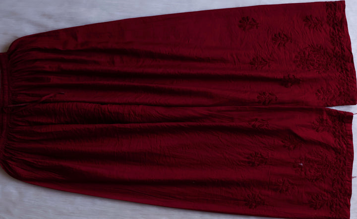 Meerab Maroon Pure Chanderi set