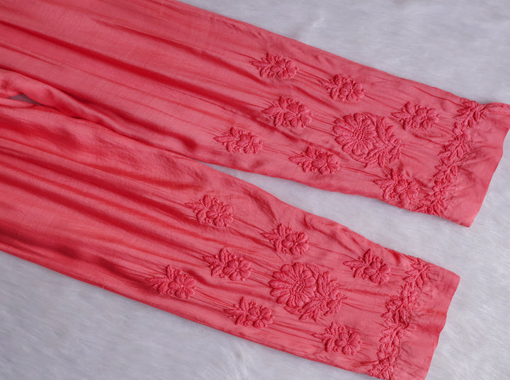 Hoor Rose Pink 10D Pure Muslin Kurta Set