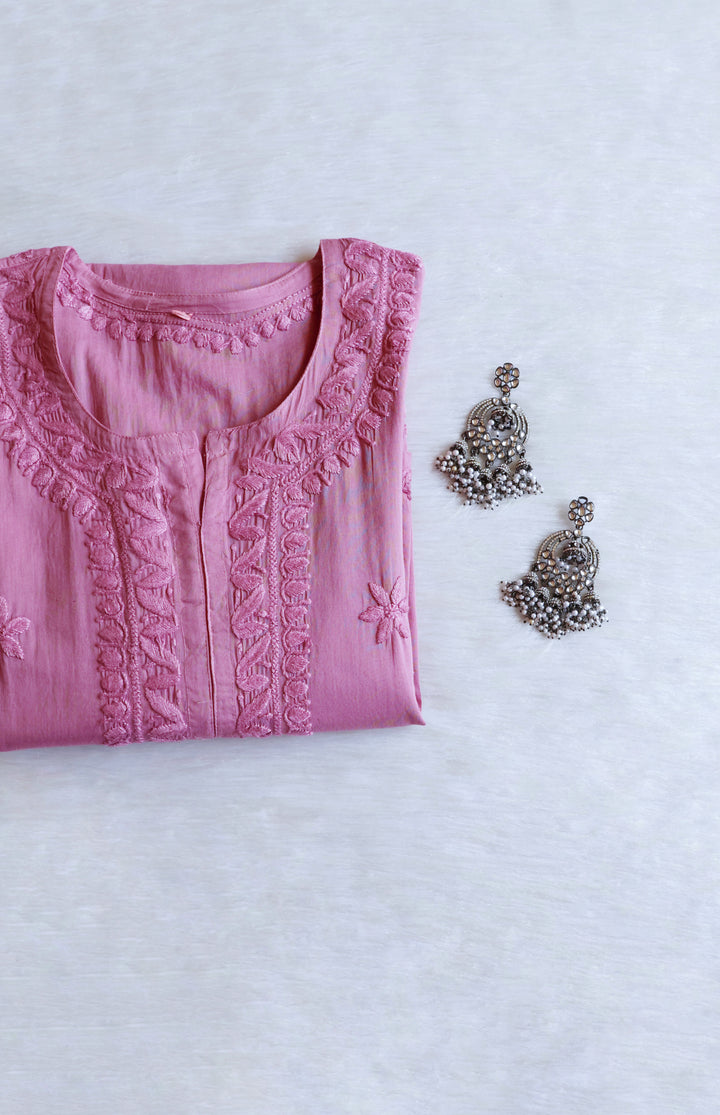 Heer Dusty Purple Pure Cotton Kurta