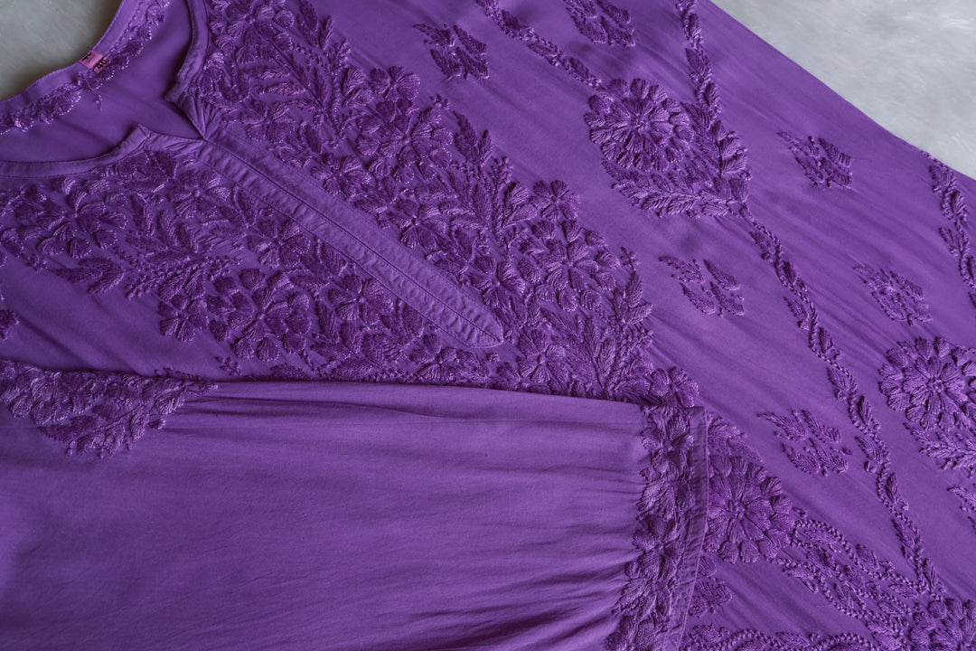 Anam Lavender Modal Ombre Kurta Pant set