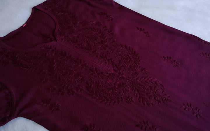Nazakat Plum 2 piece Rayon set