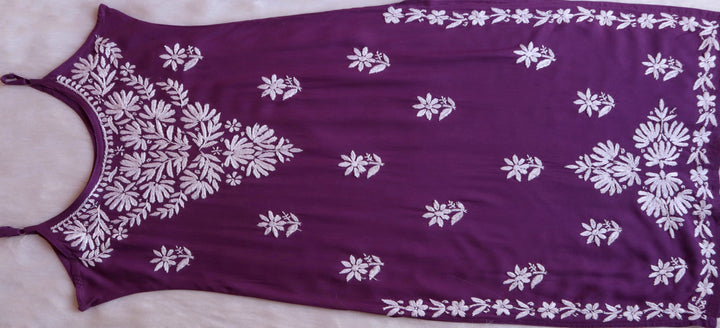 Mirha Dusty Purple Sleeveless Rayon Kurta