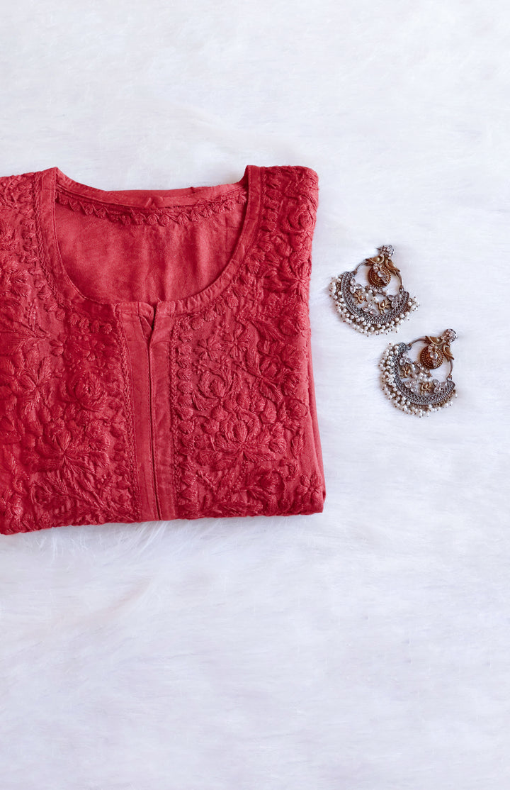 Jannat Mauve Pink Chanderi Kurta