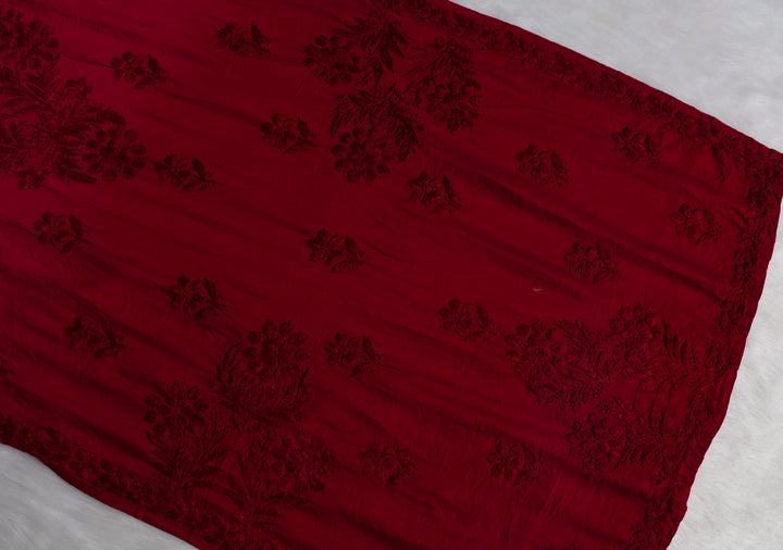Dilnoor Maroon Chanderi Ombre Kurta