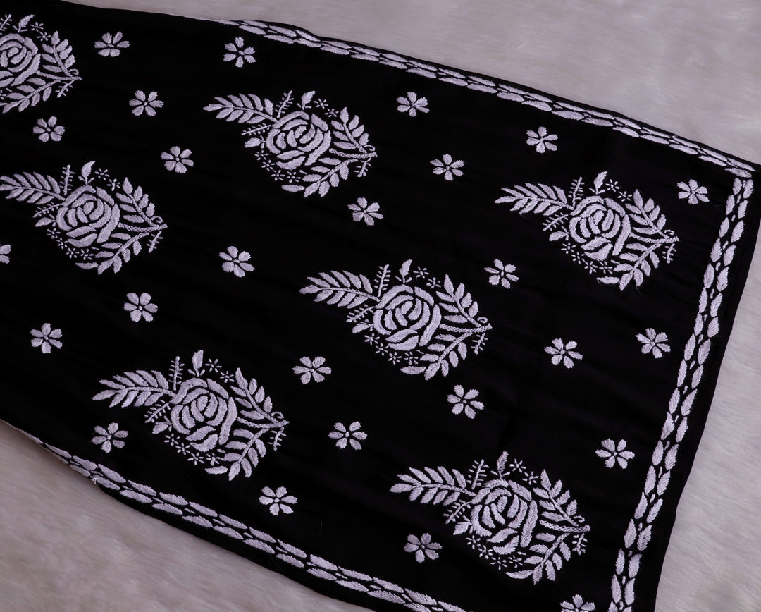 Anaisha Black Silk Crepe Kurta set