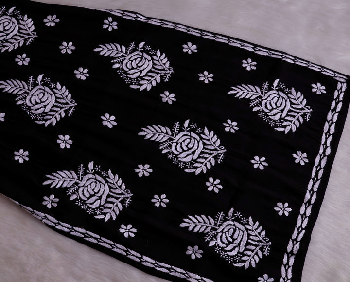 Anaisha Black Silk Crepe Kurta set