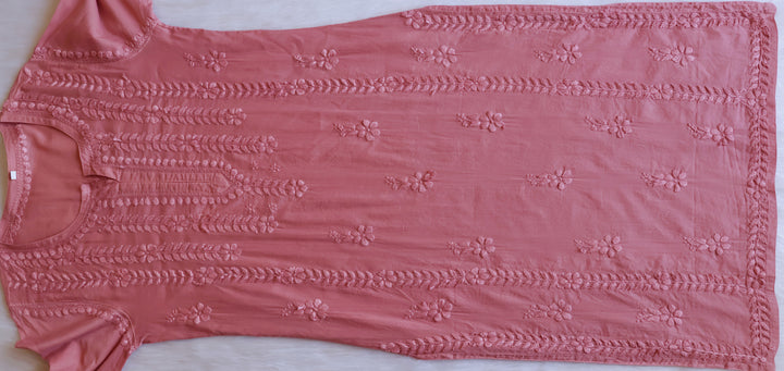 Noor Rose Brown Pure Cotton Kurta
