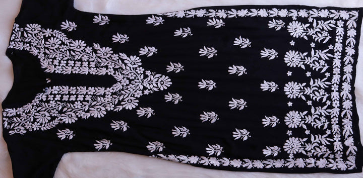 Ferisha Black Long Modal Kurta