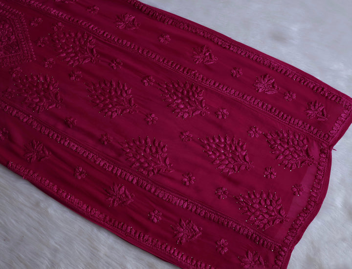 Hoor Deep Purple Viscose Georgette kurta