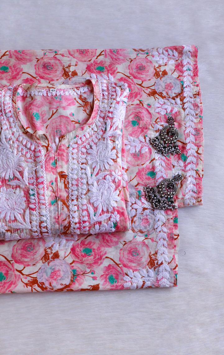 Noor Baby Pink Pure Mulmul set