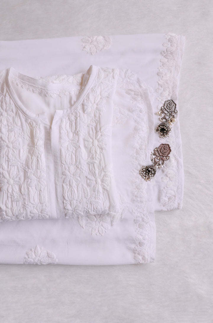 Zahrah White Pure Modal set