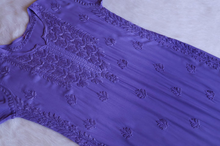 Duaa Dusty Purple Modal Ombre Kurta Pant set