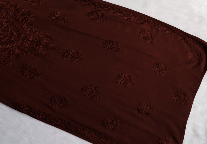 Duaa Chocolate Brown Long Ombre Rayon Kurta