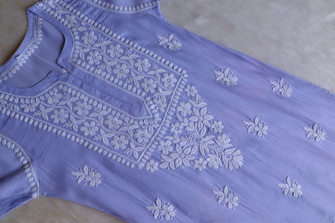 Waliya Lilac Cotton Kurta