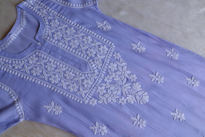 Waliya Lilac Cotton Kurta