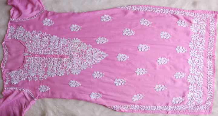 Mariyam Pink Long Modal Kurta