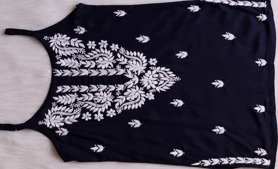 Mirha Black Short Sleeveless Kurta